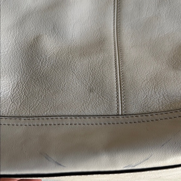 Coach Off-White Leather Tote - Picture 4 of 7